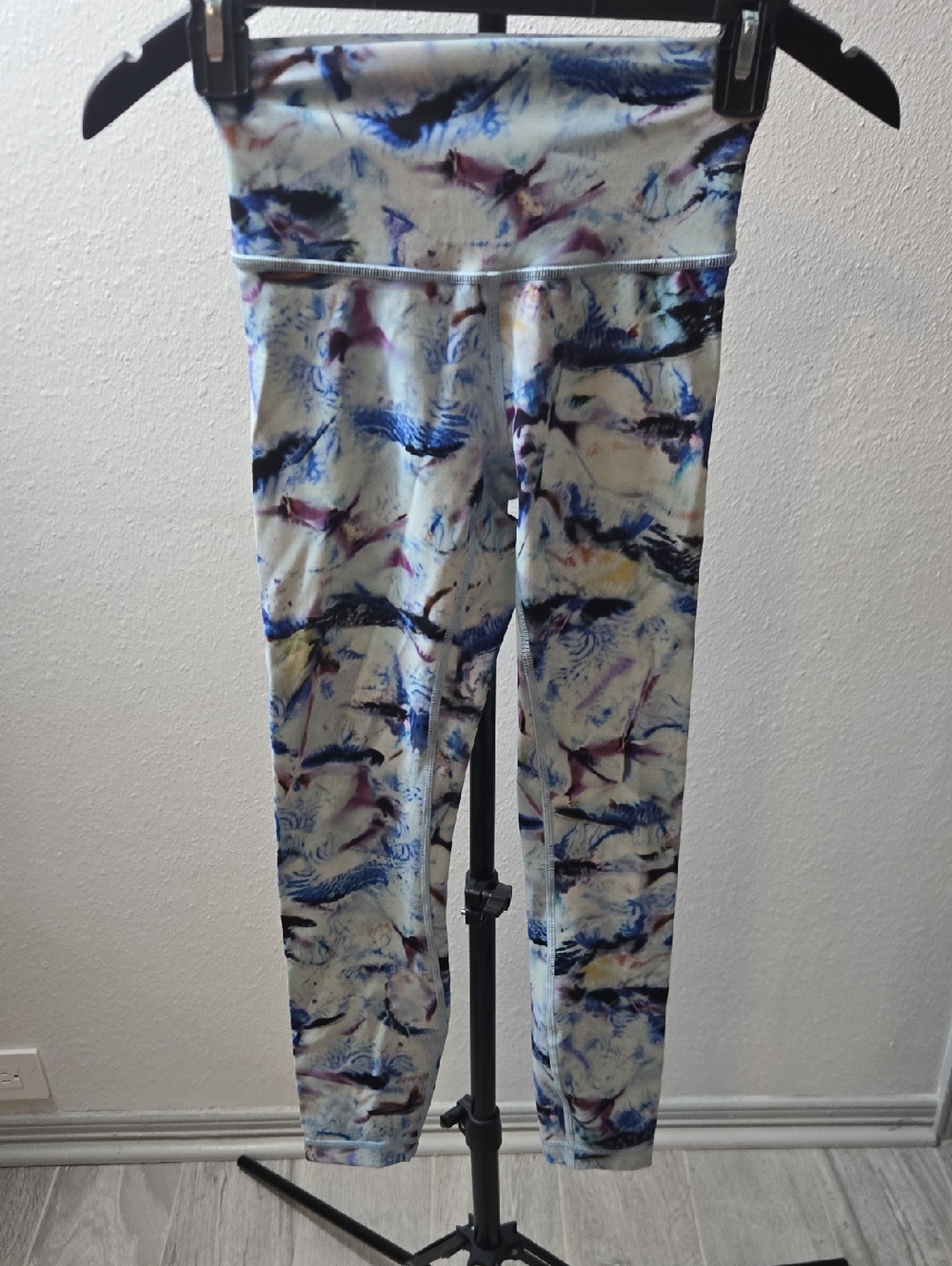 Lululemon Abstract Print Leggings - Blue Multicolor